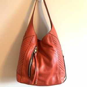 OrYany burnt orange leather hobo shoulder bag